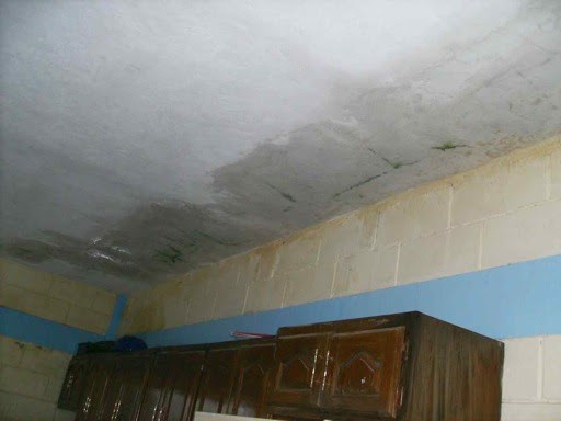 Water damage to the complex in Reynosa from Hurricane Alex
