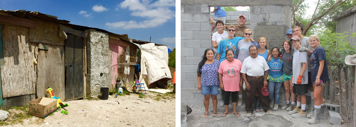 A house before and a home after in Mexico