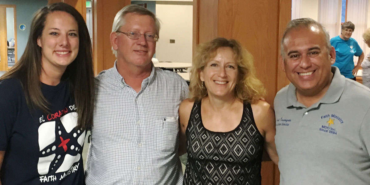 Colleen and David visiting with friends in Indianapolis