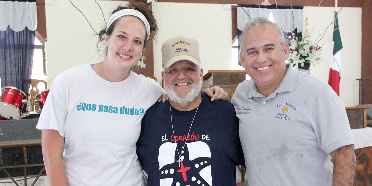 Deantin with Colleen and David in Reynosa