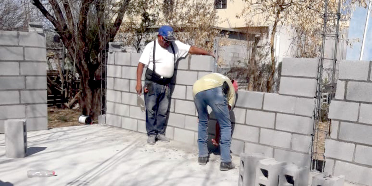 Our staff in Miguel Aleman building Casa 1 in Mexico