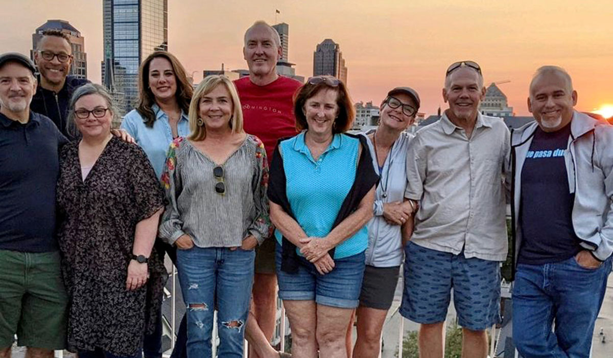 Colleen and David with friends in Indianapolis Colleen and David with friends in Indianapolis