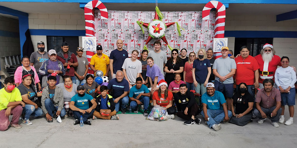 Our staff volunteers and visitors during our Christmas fiestas in Mexico Our staff volunteers and visitors during our Christmas fiestas in Mexico