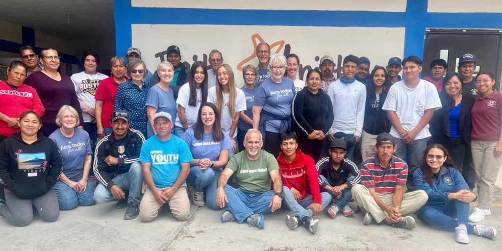 A group from McAllen with the staff and volunteers of Faith Ministry in Reynosa Mexico