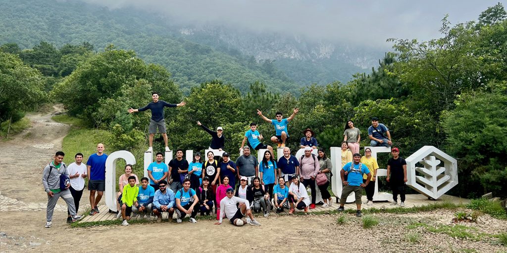 David Colleen Nathan and the staff and student body of Berea Bible Institute at Parque Chipinque in Monterrey Mexico