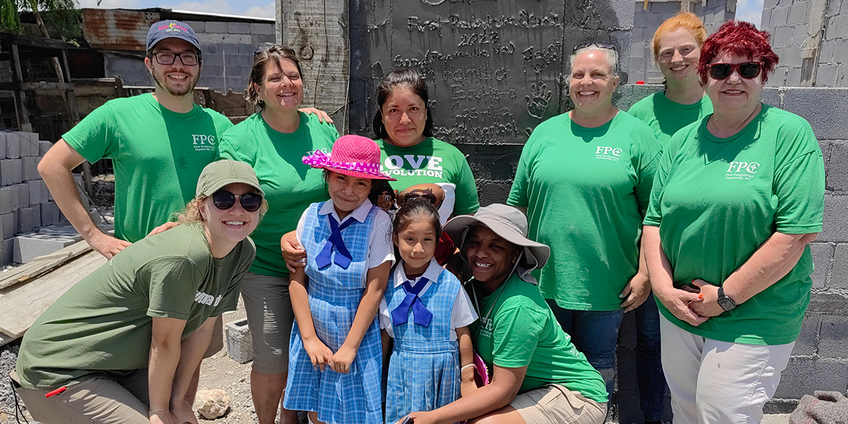 A group from North Carolina with the family they helped build a house for in Reynosa Mexico A group from North Carolina with the family they helped build a house for in Reynosa Mexico