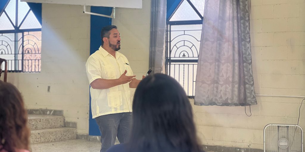 Ismael leading the staff in Reynosa Mexico in leadership and personal development training Ismael leading the staff in Reynosa Mexico in leadership and personal development training