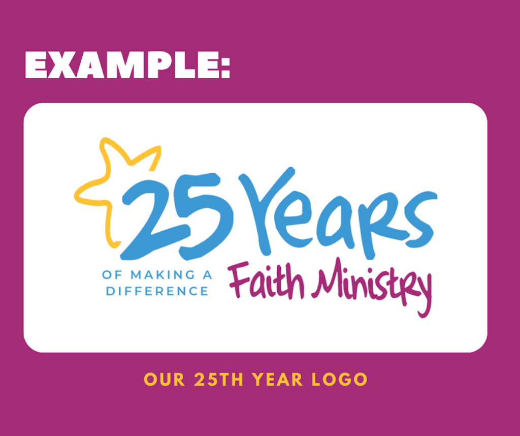 The example of our 25th year logo