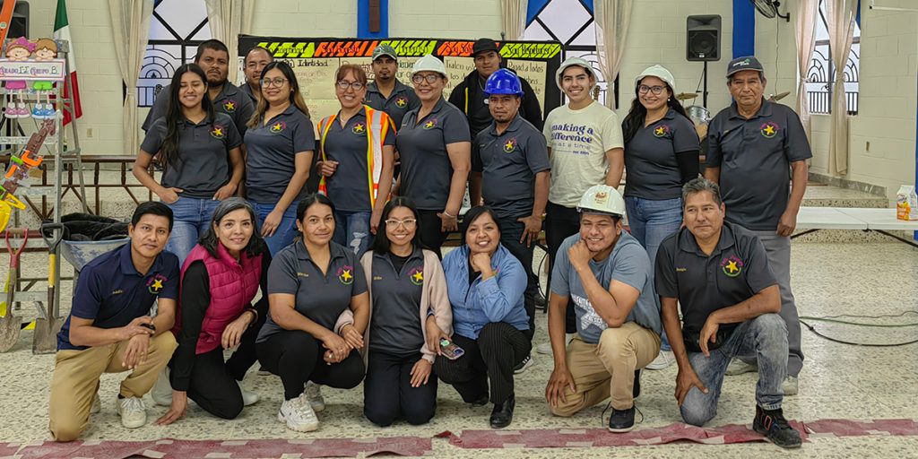 Our staff in Reynosa with our friend Tony at the mental and emotional health seminar