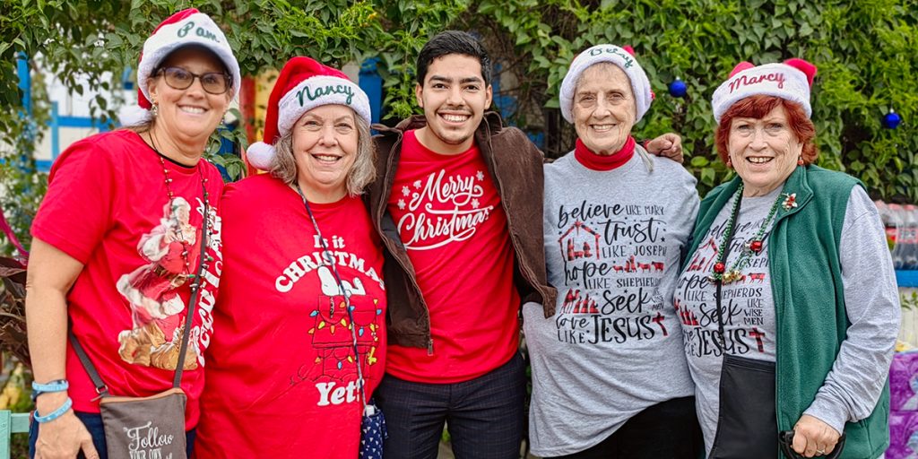 Friends from the US and Mexico at our Christmas fiesta in Naranjito