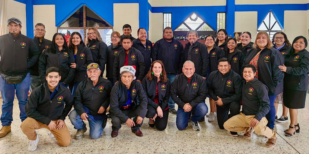 Our staff at our staff Christmas fiesta in Reynosa Mexico