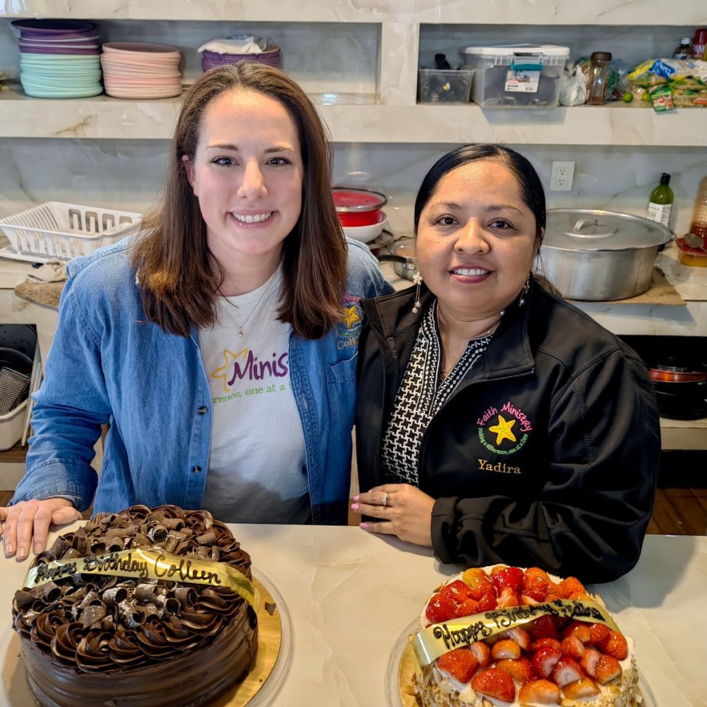 Colleen and Yadira celebrating their birthdays in Reynosa Mexico