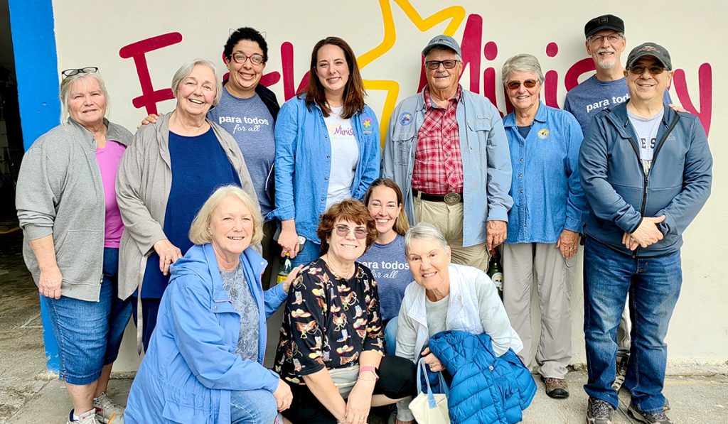 Friends from McAllen during their morning volunteering in Reynosa Mexico