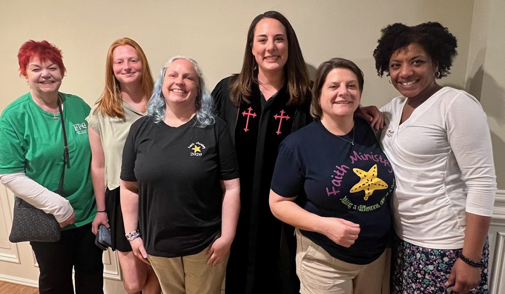 Colleen with friends from First Presbyterian Church in Fayetteville North Carolina