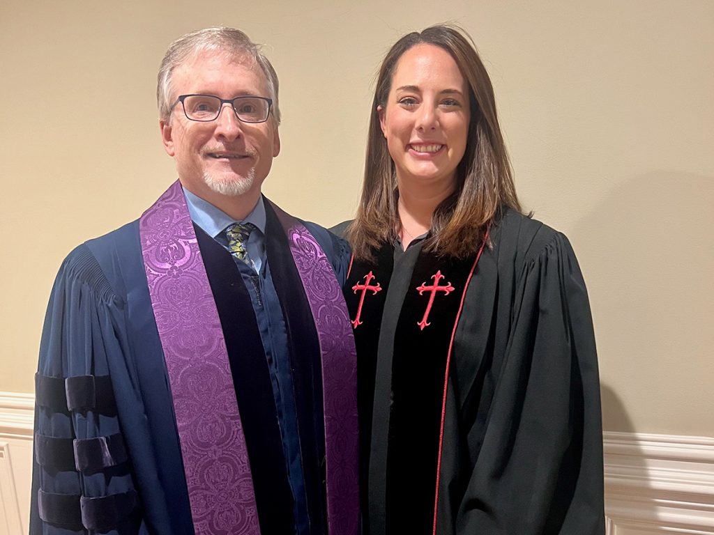 Colleen with Pastor Mike from First Presbyterian Church in Fayetteville North Carolina