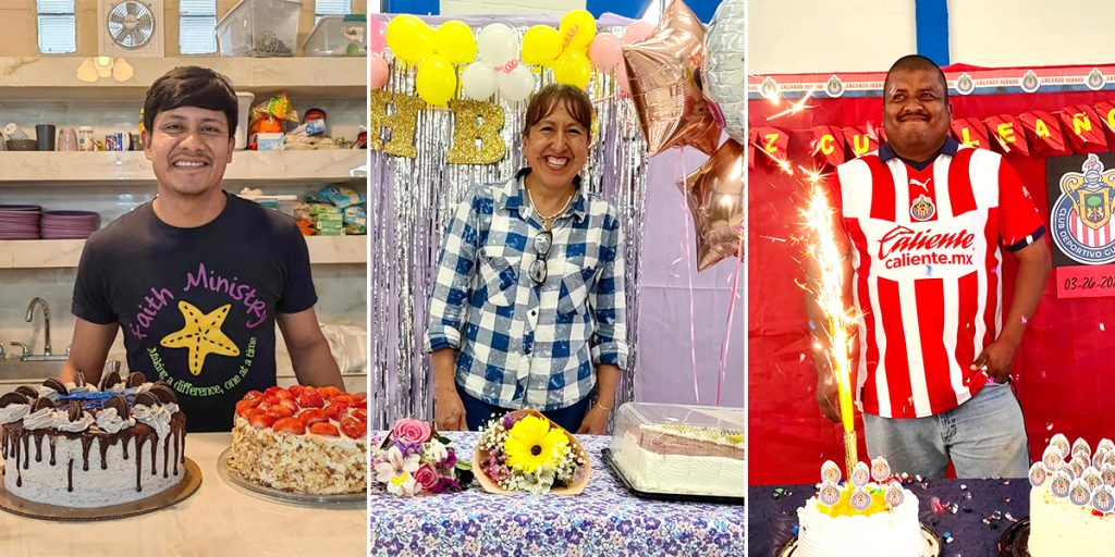 Our staff Adolfo Lucia and Julio all celebrated birthdays this month