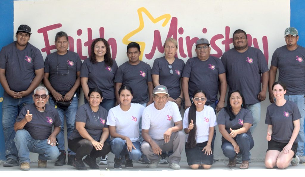 Some of our staff in their 30th anniversary shirts