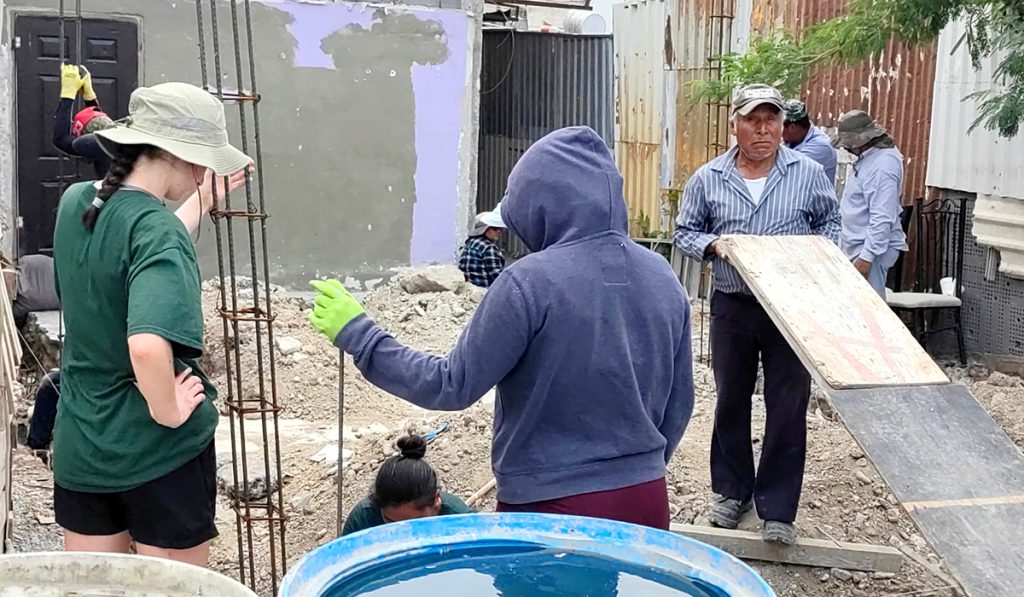 Preparing the houses that we will build this summer in Reynosa Mexico
